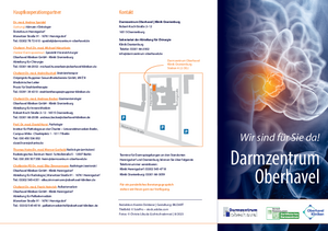 Flyer des Darmzentrums Oberhavel 